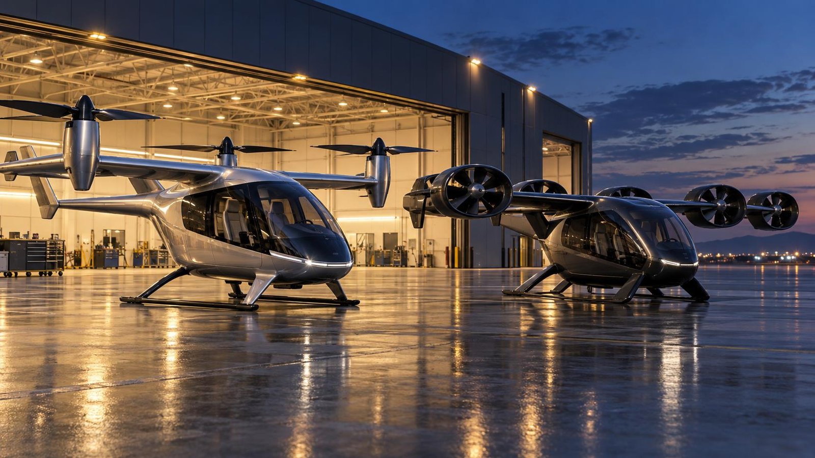Air taxi company Beta wraps first test flights in U.S. government's pilot program - CNBC — AI-generated aviation illustration; not the actual aircraft or reported event.