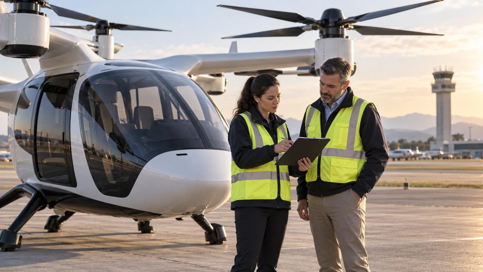 XPeng AeroHT Signs Strategic Cooperation with Ras Al Khaimah to Jointly Build Advanced Air Mobility Regulatory Sandbox - Gasgoo — AI-generated aviation illustration; not the actual aircraft or reported event.