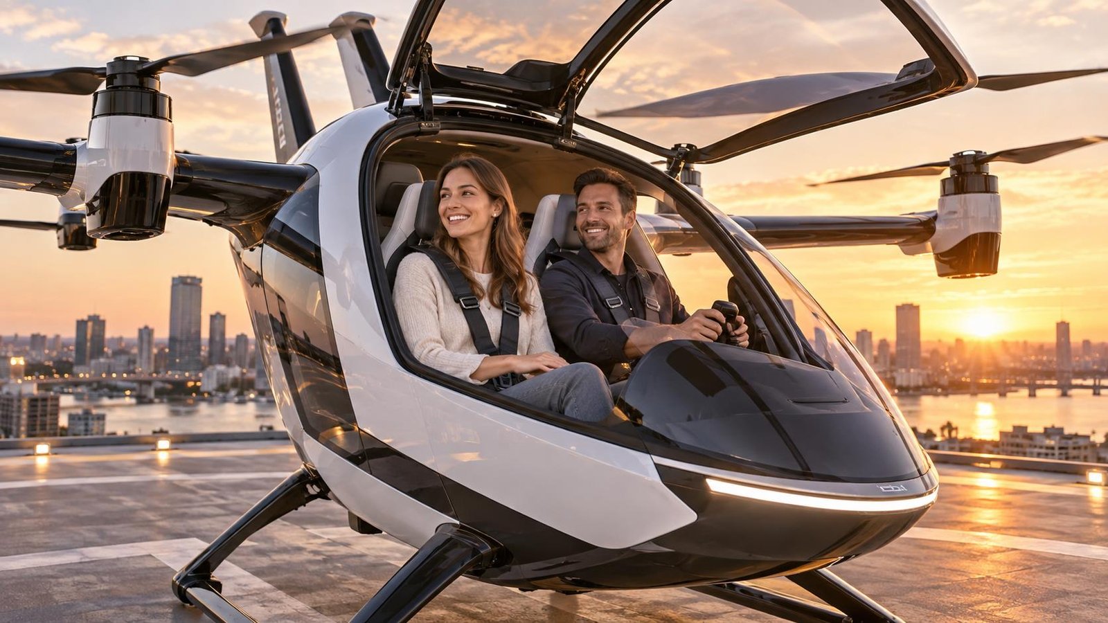 Rubenstein Public Relations Renamed Agency of Record for Doroni Aerospace, a Leader in Personal eVTOL Innovation - Yahoo Finance — AI-generated aviation illustration; not the actual aircraft or reported event.