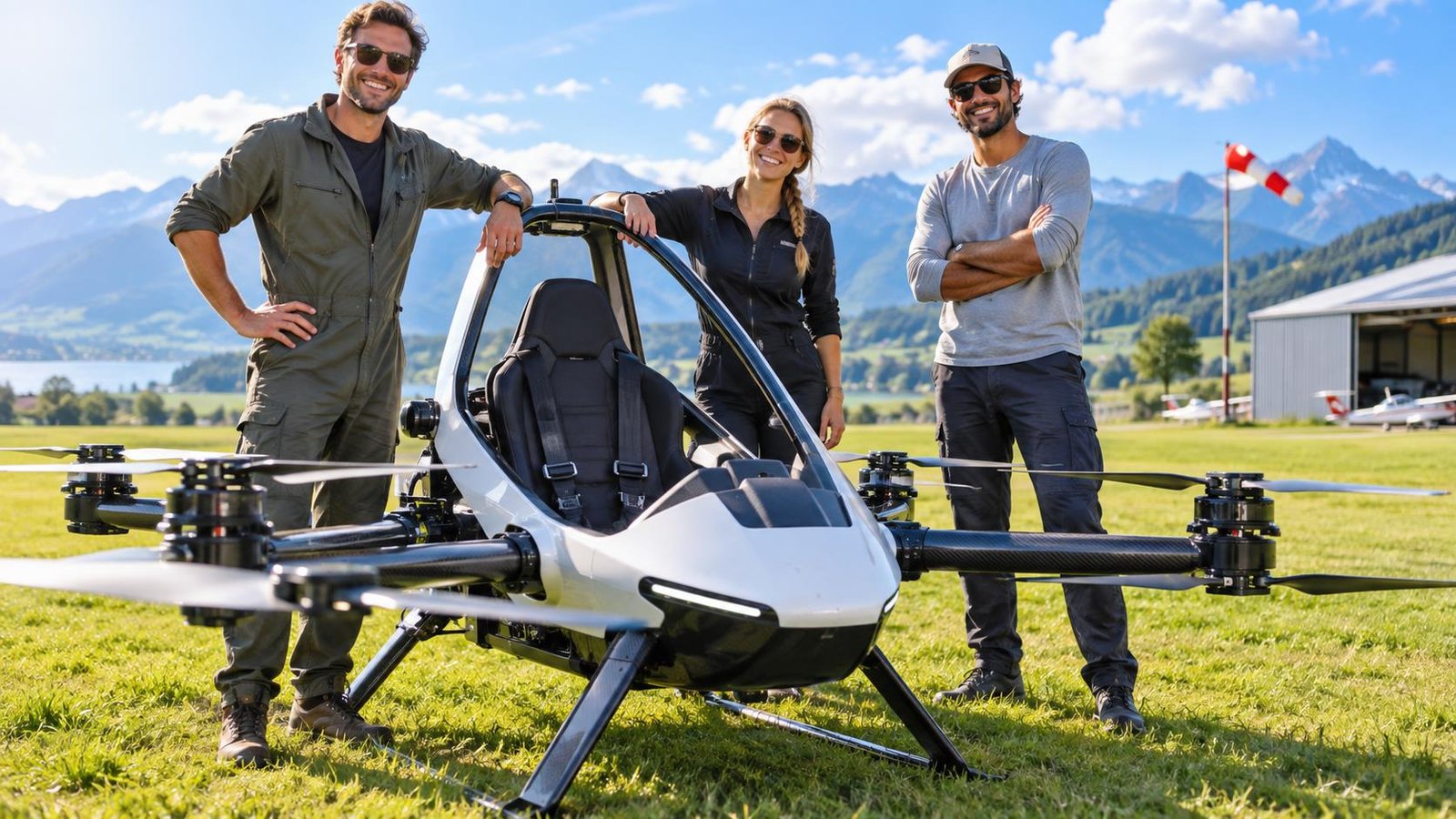 Texas eVTOL Program Moves From Planning to Flight Tests - avweb.com — AI-generated aviation illustration; not the actual aircraft or reported event.