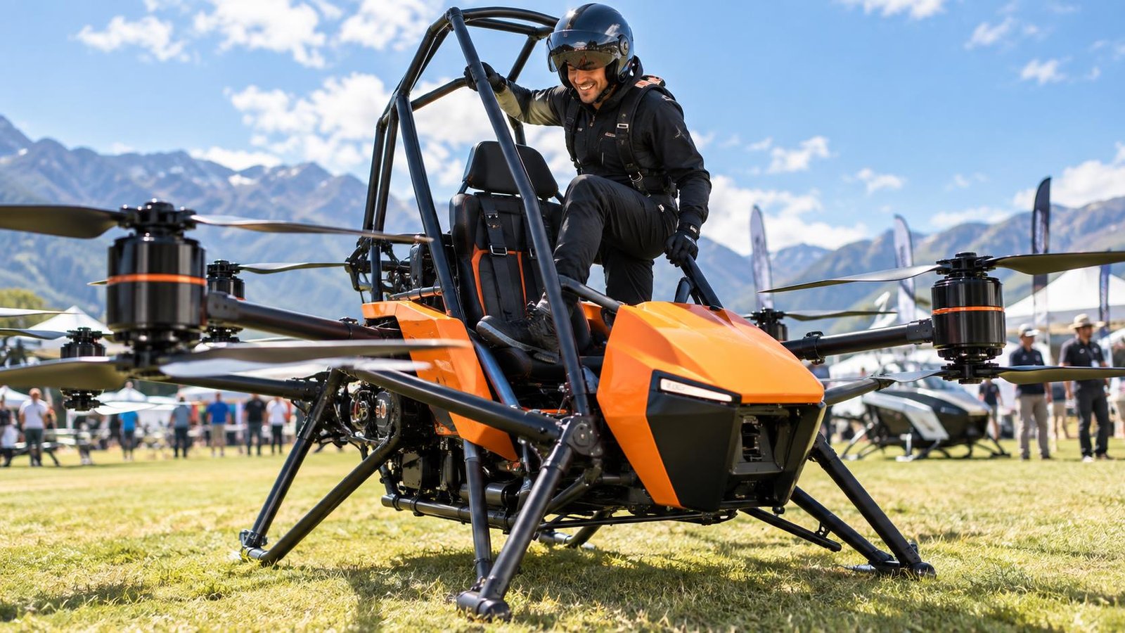 HEXA is Incredibly Easy to Fly! Pilot Tutorial (Part 2) — AI-generated aviation illustration; not the actual aircraft or reported event.