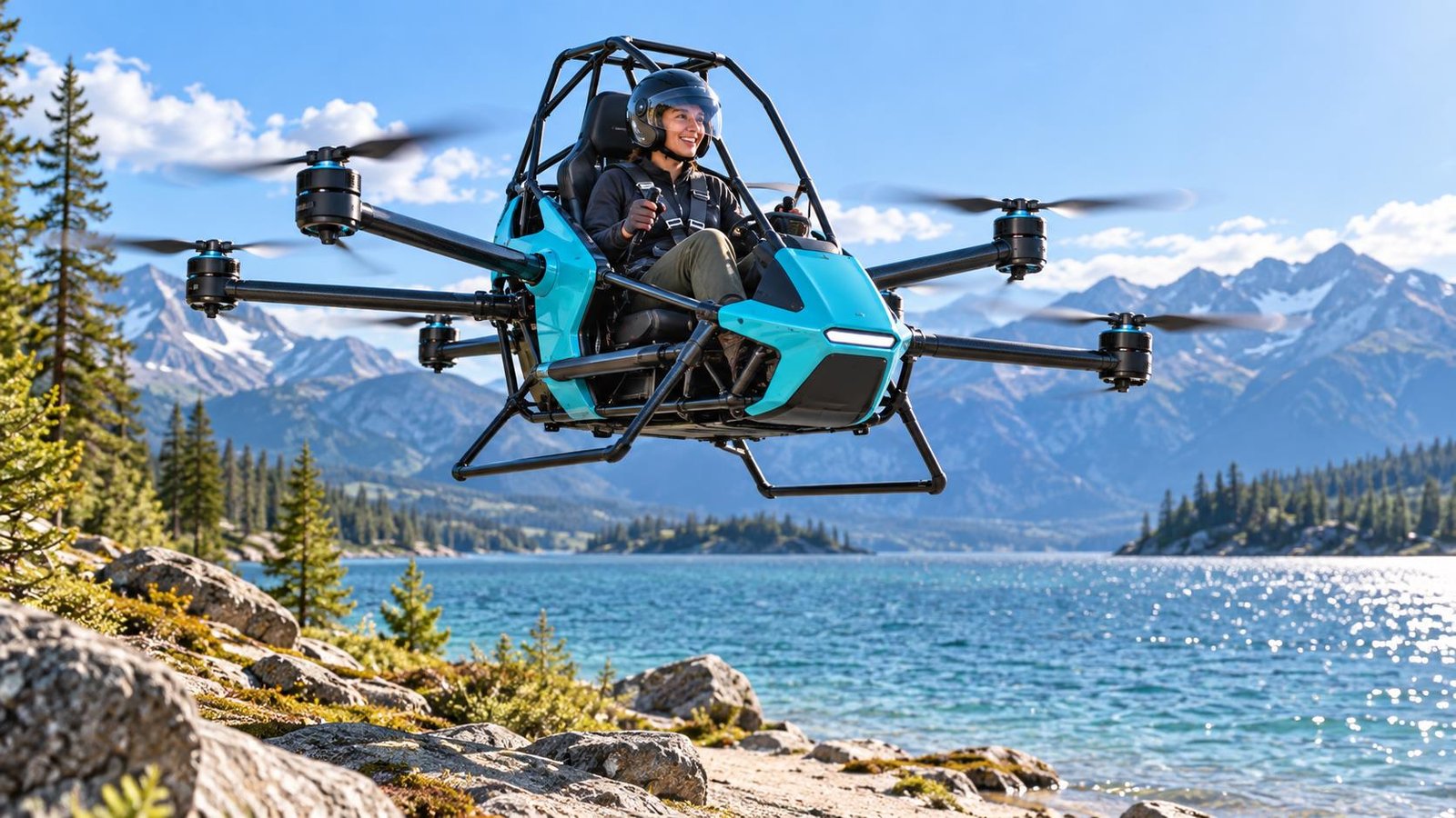 Electra chooses Atlas to build the EL9 Ultra Short aircraft airframe — AI-generated aviation illustration; not the actual aircraft or reported event.
